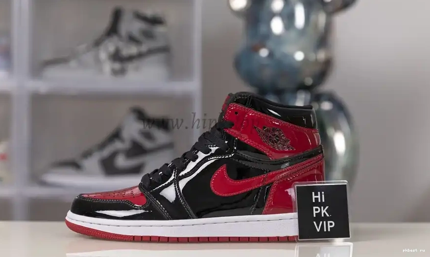 to God retail bred ready retro Patent air jordan 1 materials Pk ship 0512
